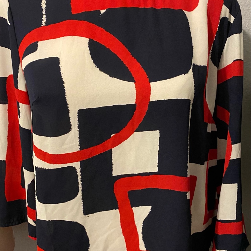Sweet Miss blue black and red blouse in medium